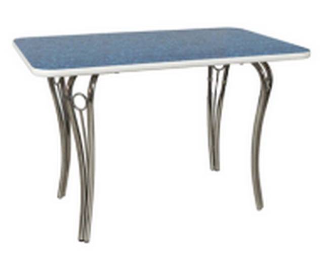 Хромированный стол "Силуэт"