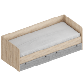 Кровать с 2 ящиками (с основанием ЛДСП) ДФ-10