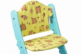 Комплект мягких подушек для растущего стула "Два Кота" М1 Желтый